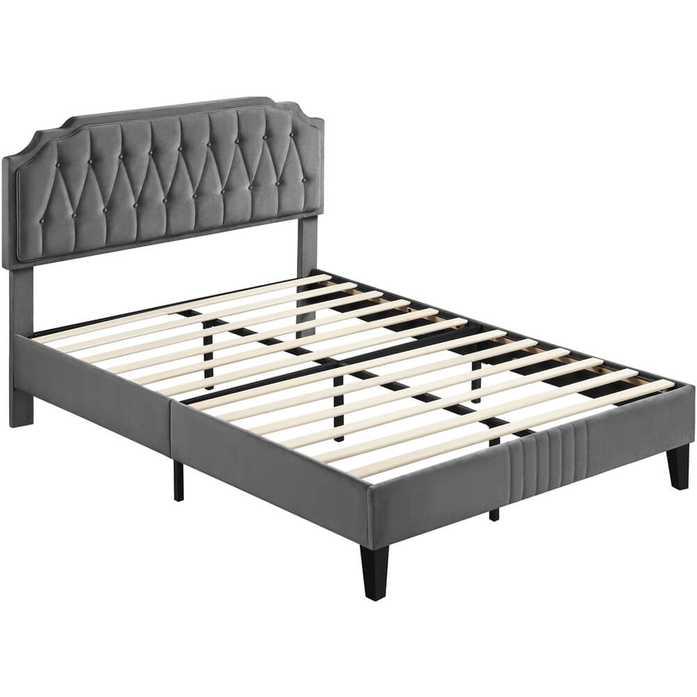 Yaheetech Queen Size Upholstered Bed Frame - Image 2
