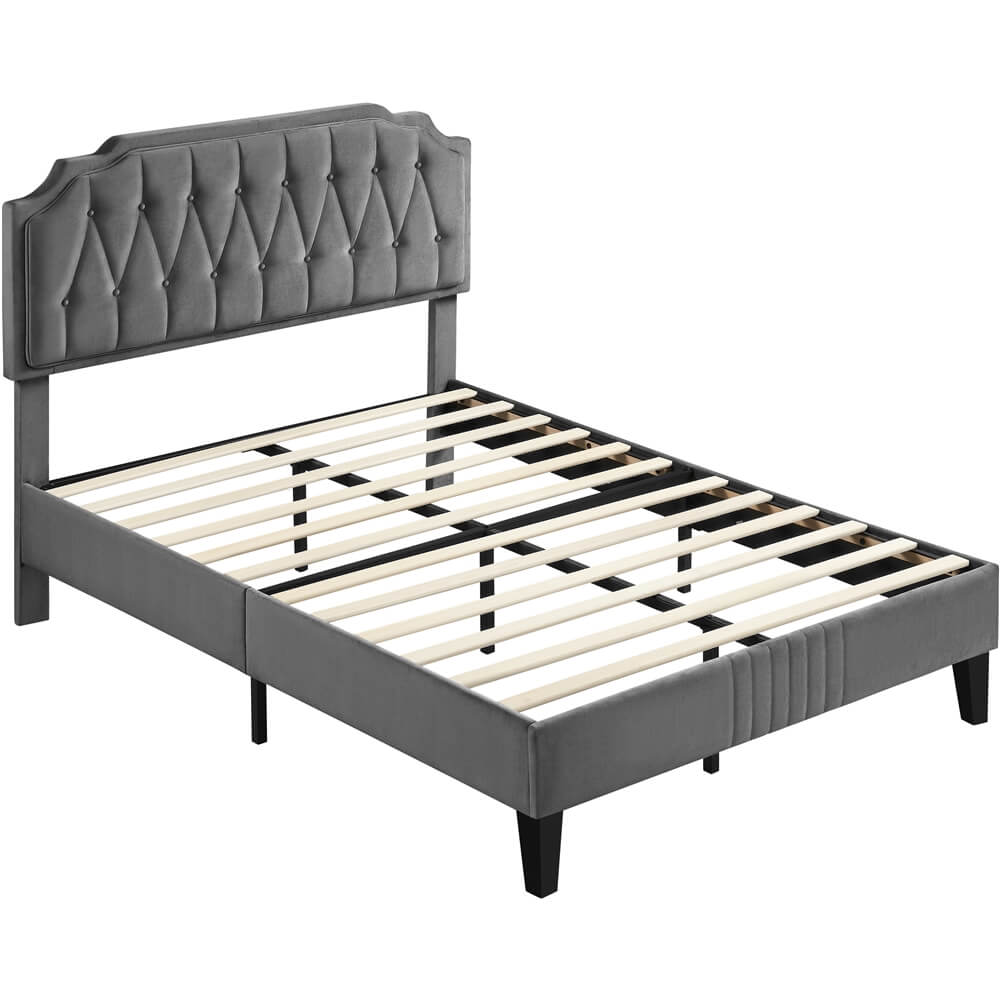 Yaheetech Full Size Upholstered Bed Frame - Image 2