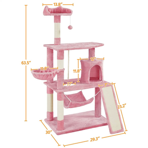 Yaheetech 63.5in Extra Large Cat Tree - Image 7