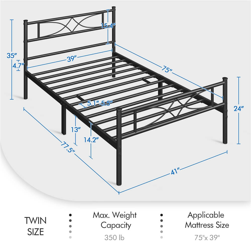 Yaheetech Platform Bed Frame - Image 3