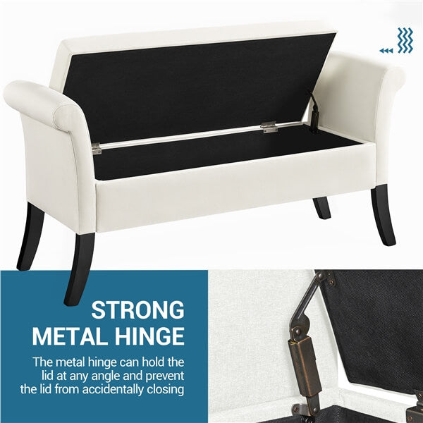 Yaheetech Modern Fabric Tufted Storage Bench - Image 6