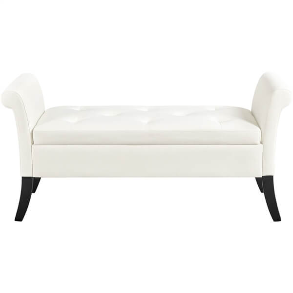 Yaheetech Modern Fabric Tufted Storage Bench - Image 2