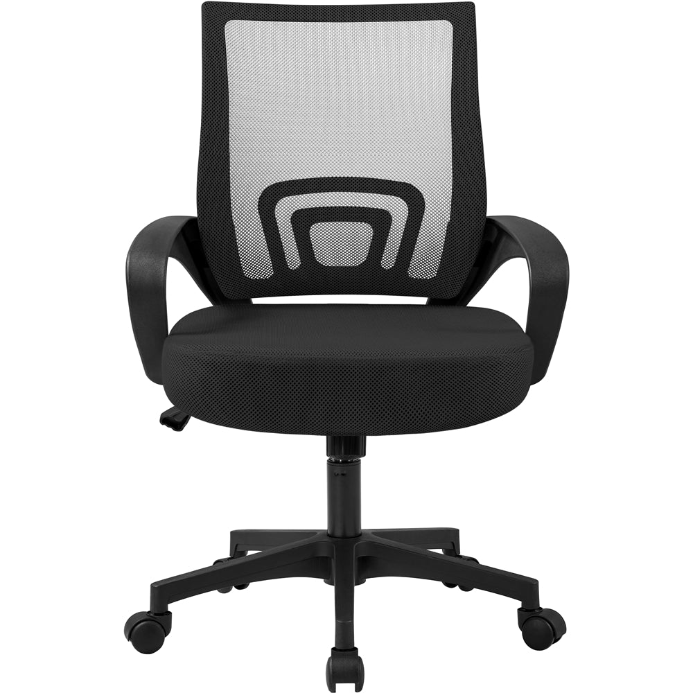 Yaheetech Mid-Back Height Adjustable Ergonomic Mesh Office Chair - Image 3