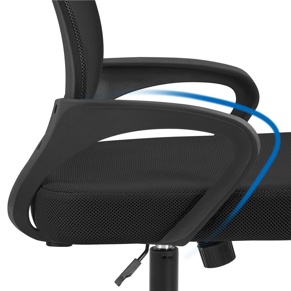 Yaheetech Mid-Back Height Adjustable Ergonomic Mesh Office Chair - Image 10