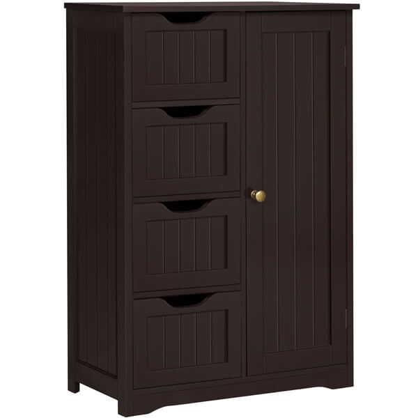 Yaheetech Bathroom Cabinet 4 Drawers - Image 4
