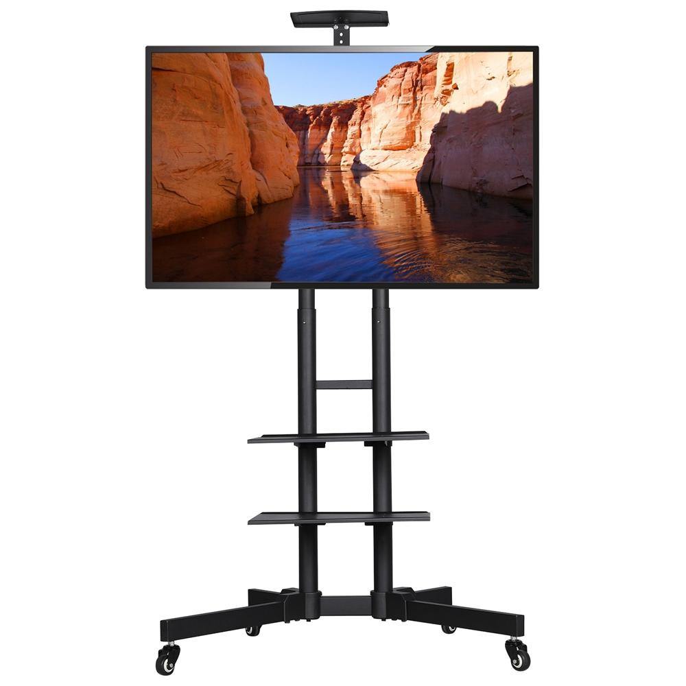 Yaheetech Mobile TV Console Stand For 32 to 65 inch Flat Screen - Image 2