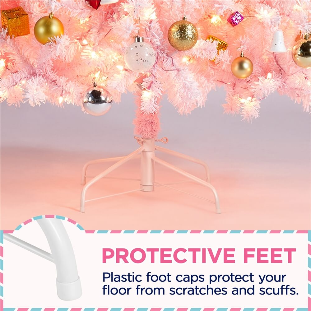 Yaheetech Pre-lit Snow Flocked Pencil Christmas Tree - Image 9