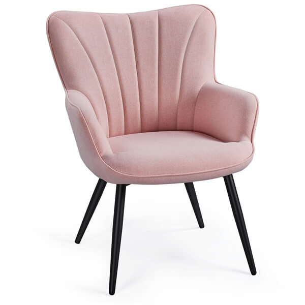 Yaheetech Pleated Fabric Armchair - Image 18