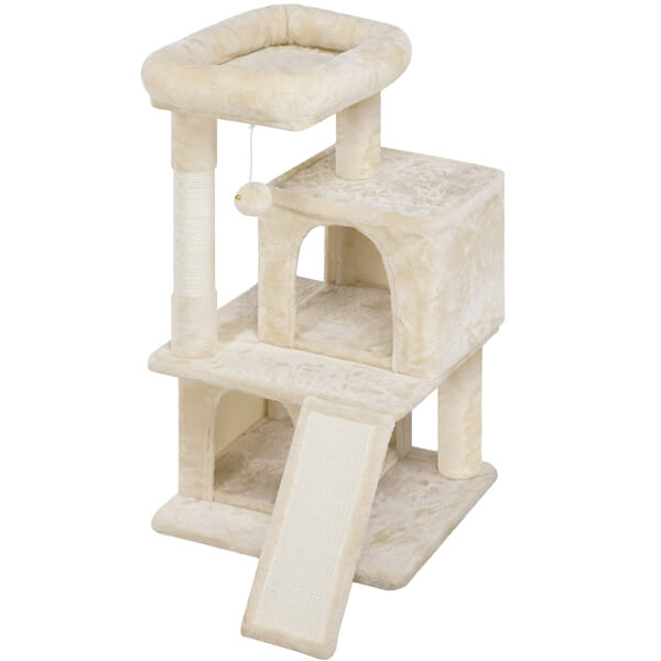 57.5'' Height Cat Tree Condo Kitten Tree Tower - Image 14