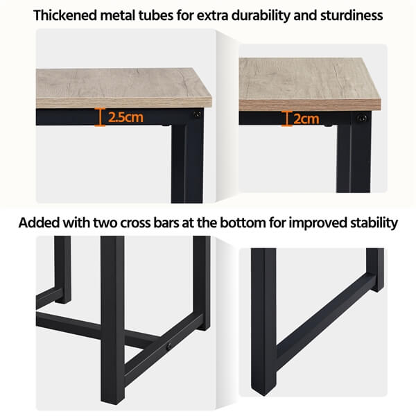 Yaheetech 3 Piece Dining Table Set - Image 6
