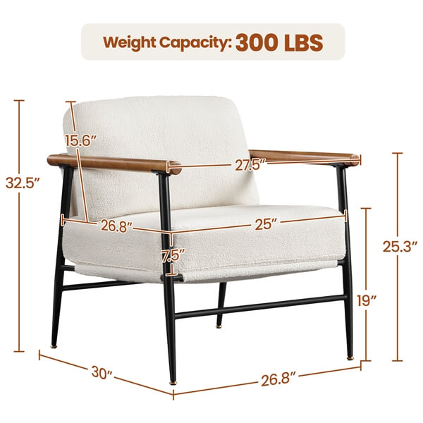 Yaheetech Modern Vanity Chair - Image 5