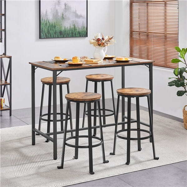 Yaheetech 26/29.5 inch Industrial Counter Barstools Set of 2 - Image 7