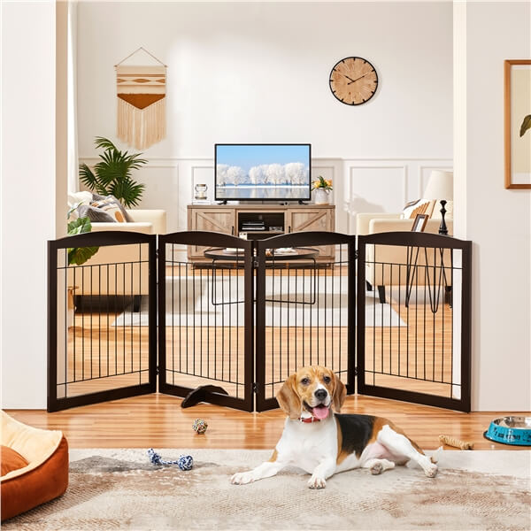 Yaheetech 32-inch Tall Dog Gate Extra Wide Pet Gate for Dogs - Image 8
