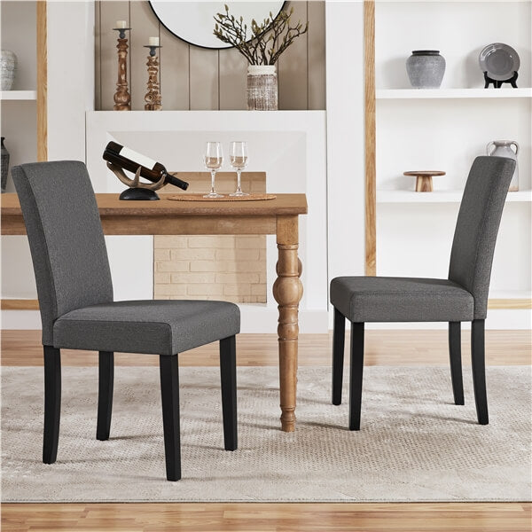 Yaheetech Dining Chairs Set of 6 Fabric Upholstered Parson - Image 8