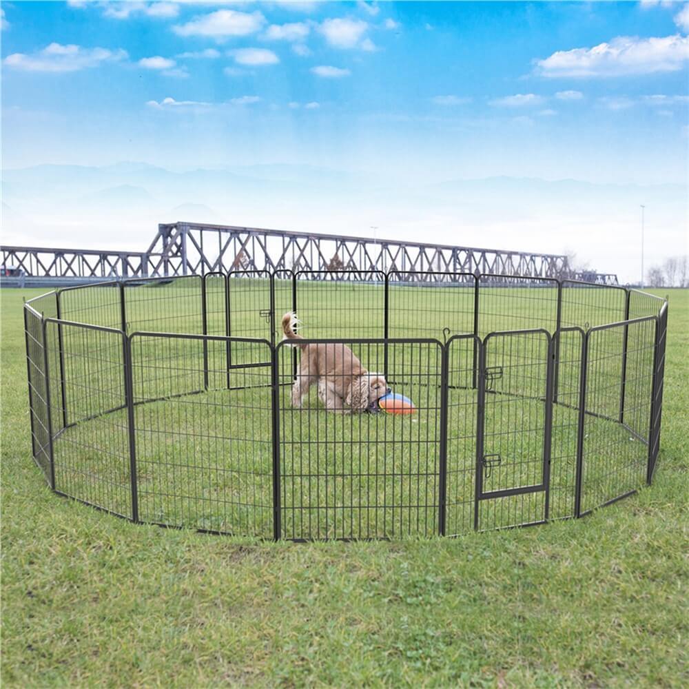 Yaheetech Dog Playpen 16 Panels 40 Inch