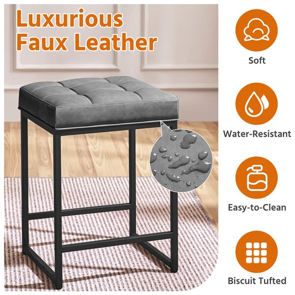 Yaheetech Bar Stools Set of 2. 24 Inch - Image 7