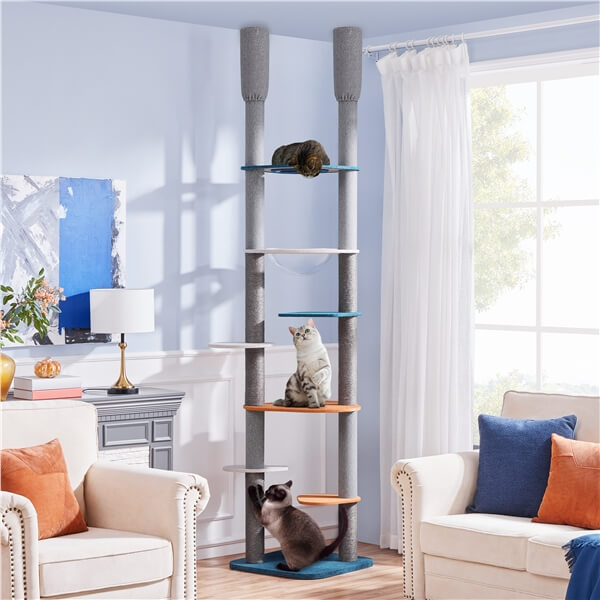 Yaheetech 8-8.6FT Floor-to-Ceiling Cat Tree - Image 2