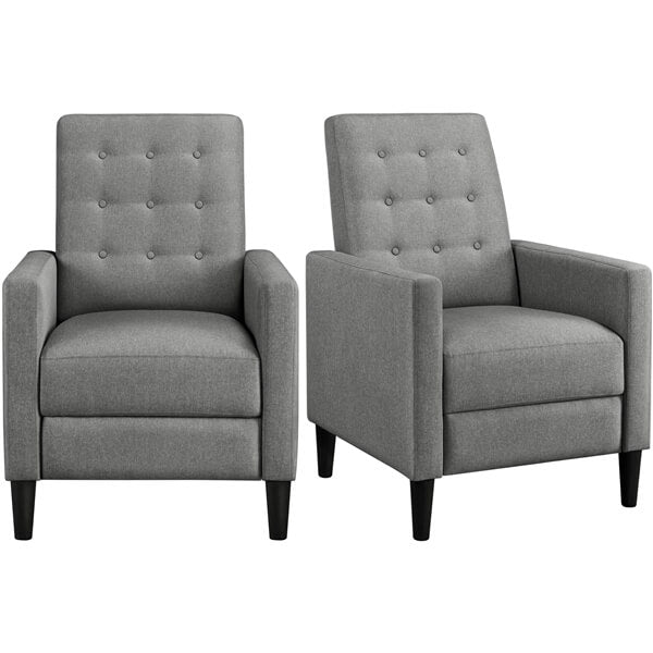 Yaheetech Fabric Recliner Chair Mid-Century Modern Recliner - Image 2
