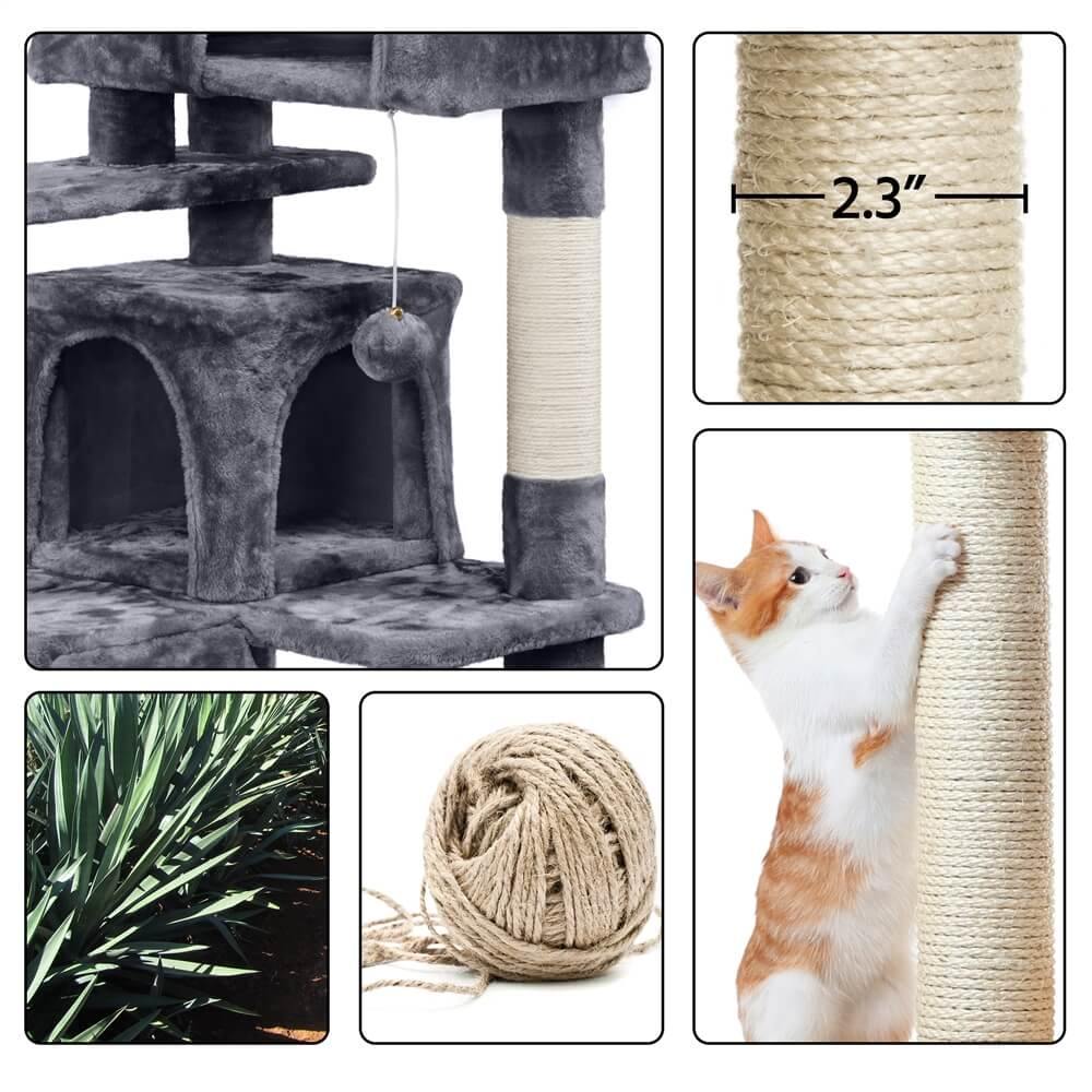 Yaheetech 54?? Tall Condo Kitten Tree Tower Cat Tree - Image 17