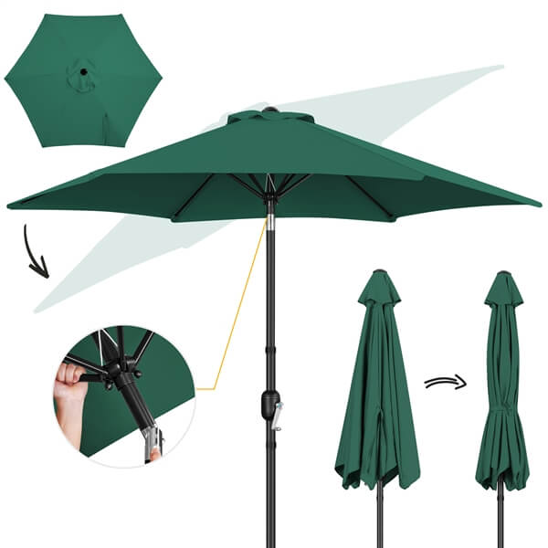 Yaheetech 9FT Patio Umbrella Outdoor with Heavy Duty Base - Image 8