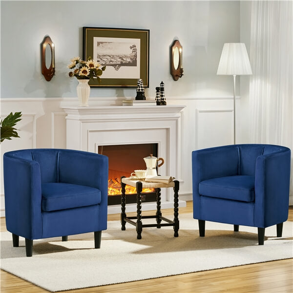 Yaheetech Barrel-Shaped Accent Chair - Image 3