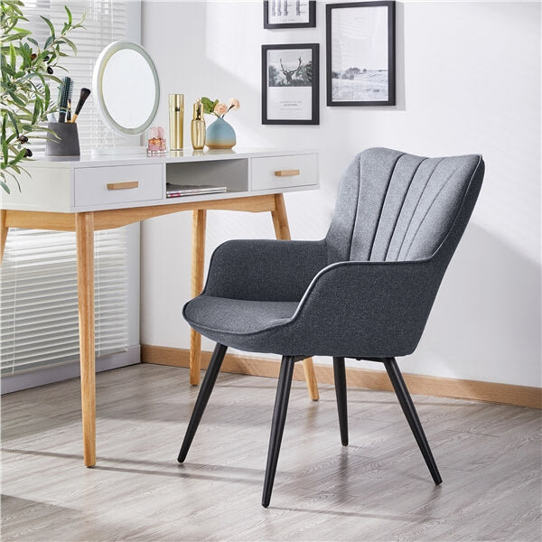 Yaheetech Pleated Fabric Armchair - Image 7