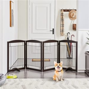 Yaheetech 32-inch Tall Dog Gate Extra Wide Pet Gate for Dogs