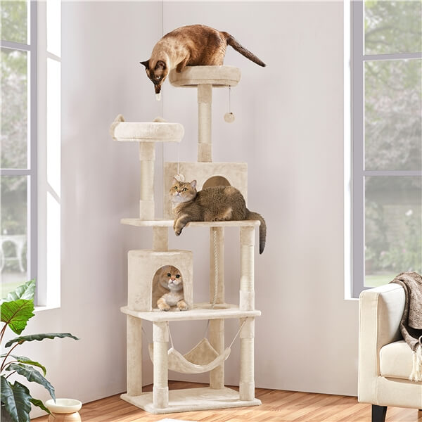 Yaheetech 71.5?? H Cat Tree for Indoor Cats - Image 4