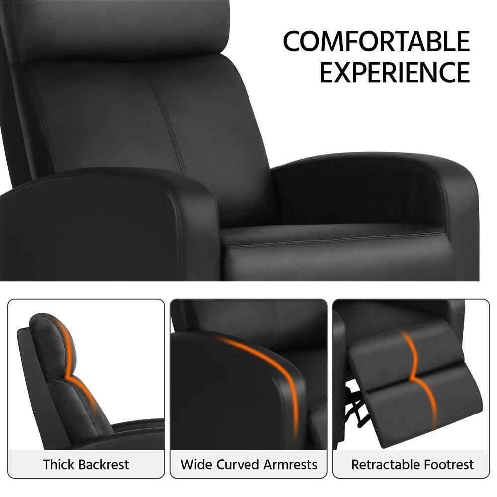 Yaheetech High-Density Sponge Push Back Recliner - Image 8