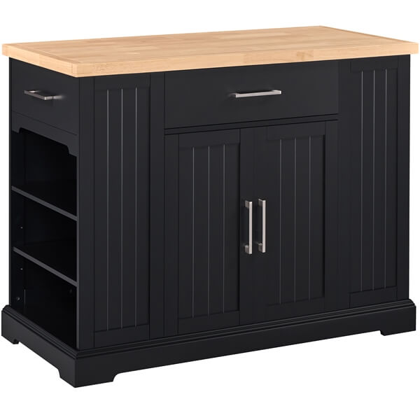 Yaheetech Rolling Kitchen Island Cart with 3 Drawers - Image 2
