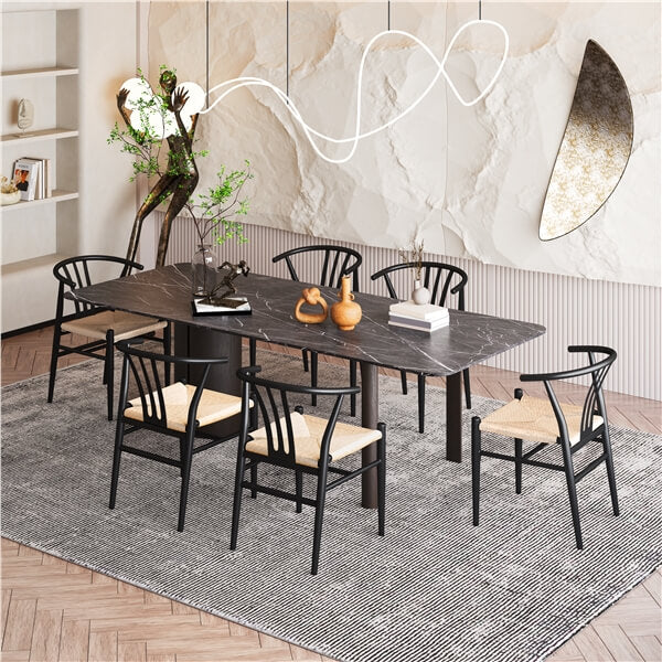 Yaheetech 2PCS Weave Arm Chair - Image 8