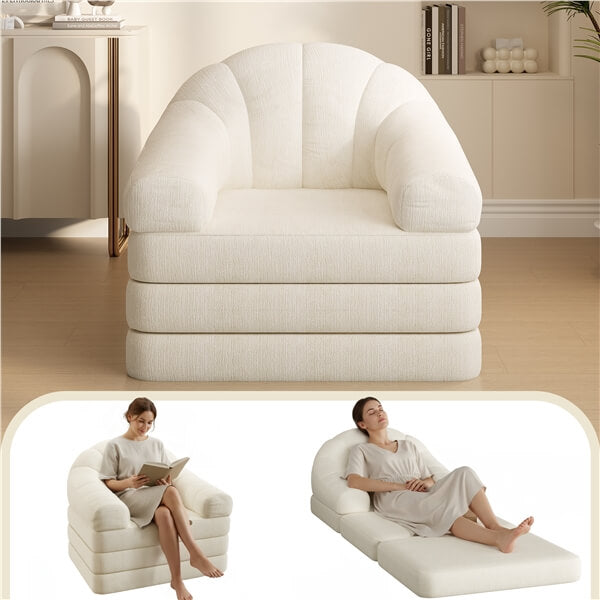 Yaheetech 2-in-1 Folding Sofa Bed - Image 2