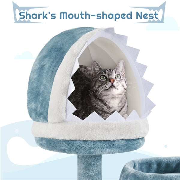 Yaheetech 61in Tall Ocean-Themed Cat Tree - Image 5
