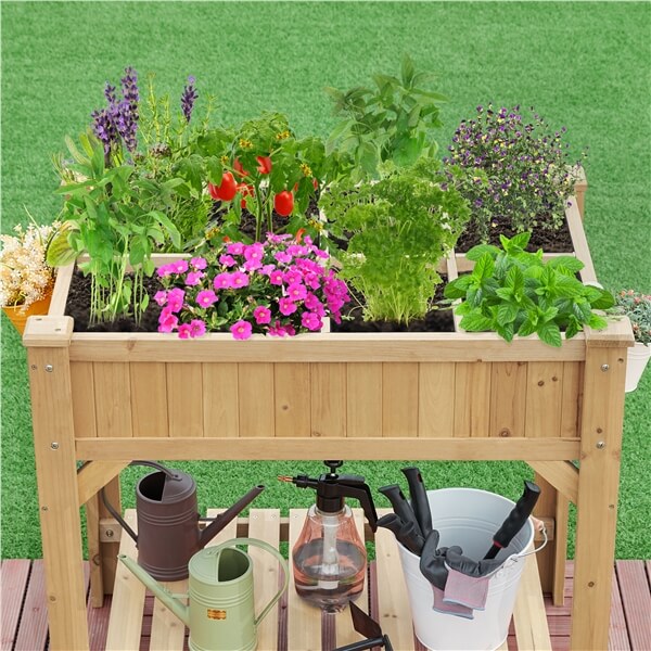 Yaheetech Yaheetech 36'' Hx25'' Wx37'' L Raised Garden - Image 6