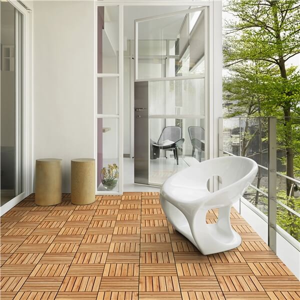 Yaheetech 27pcs Acacia Wood.Interlocking Deck Tiles - Image 5