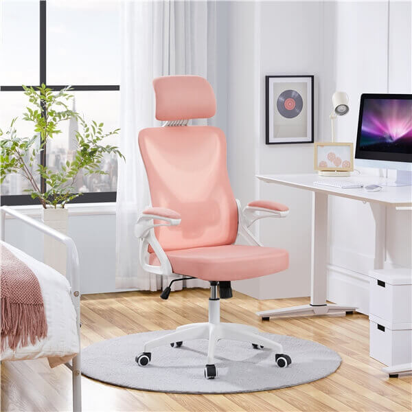 Yaheetech High Back Mesh Office Chair with 90?? Flip-up Armrest - Image 8