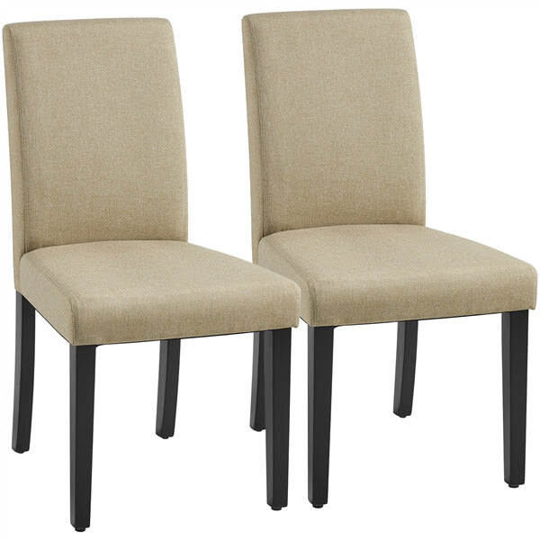 Yaheetech Dining Chairs Set of 6 Fabric Upholstered Parson - Image 3