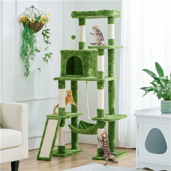 Yaheetech 63?? Tall Multilevel Cat Tree - Image 5