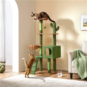 59.5?? H Cactus-Design Cat Tree for Indoor Cats