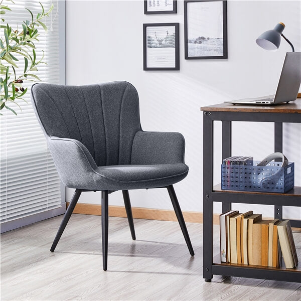 Yaheetech Pleated Fabric Armchair - Image 6