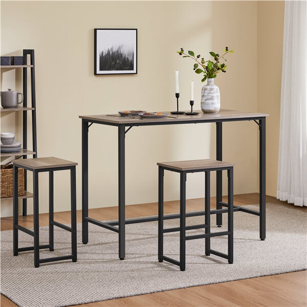 Yaheetech 3 Piece Dining Table Set - Image 3
