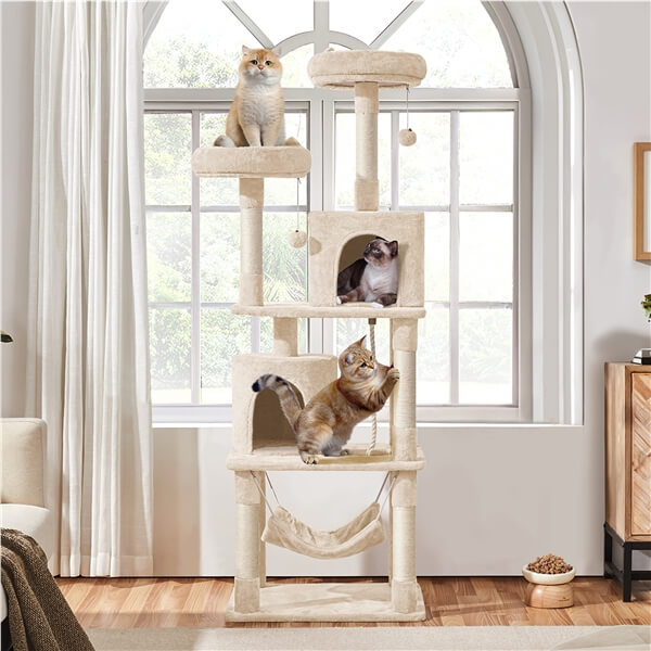 Yaheetech 71.5?? H Cat Tree for Indoor Cats - Image 3