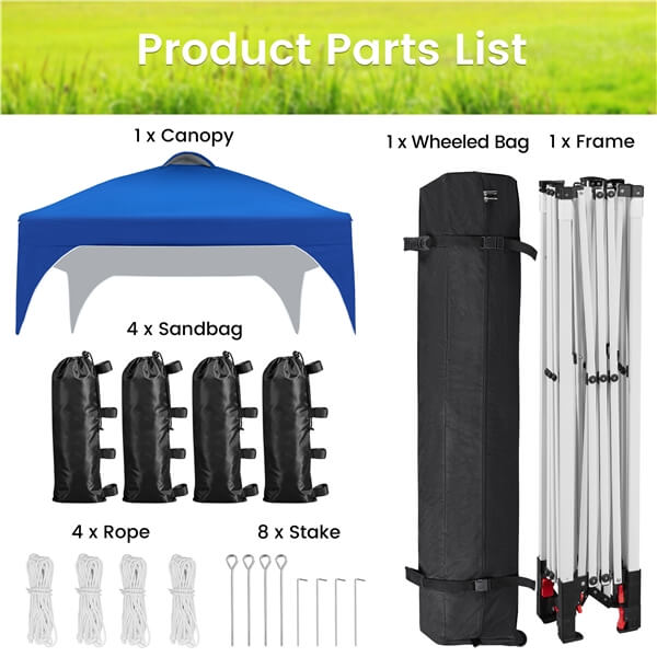 Yaheetech 8x8 Pop Up Canopy Tent with Vent - Image 8