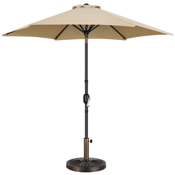 Yaheetech 7.5FT/9FT Patio Umbrella with 22lb Umbrella Base Included - Image 6