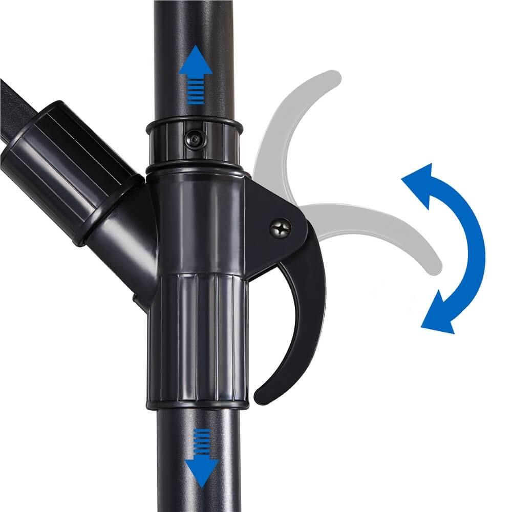 Yaheetech 9 Ft Patio Offset Umbrella - Image 8