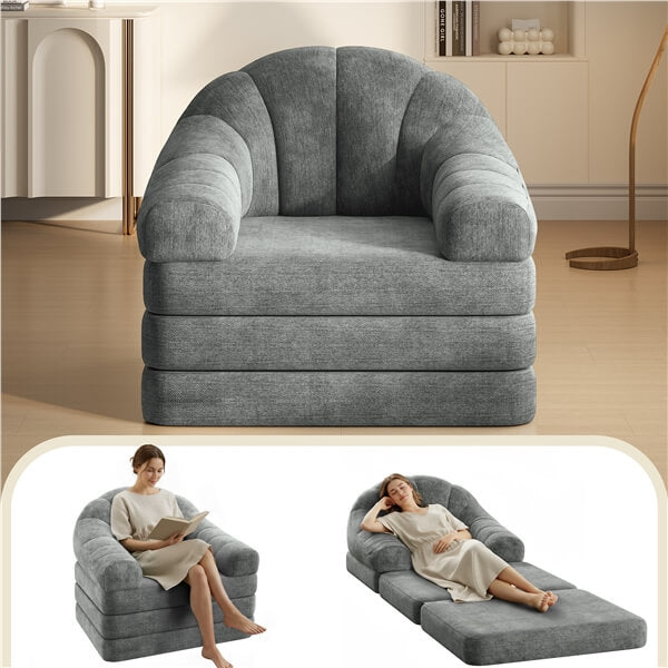 Yaheetech 2-in-1 Folding Sofa Bed - Image 4