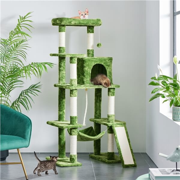Yaheetech 63?? Tall Multilevel Cat Tree - Image 6
