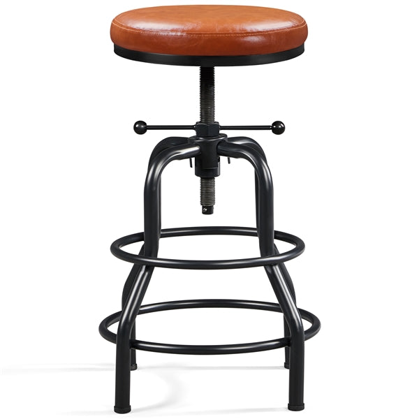 Yaheetech Industrial Bar Stools Vintage Counter Height Adjustable Metal Bar Stool - Image 3