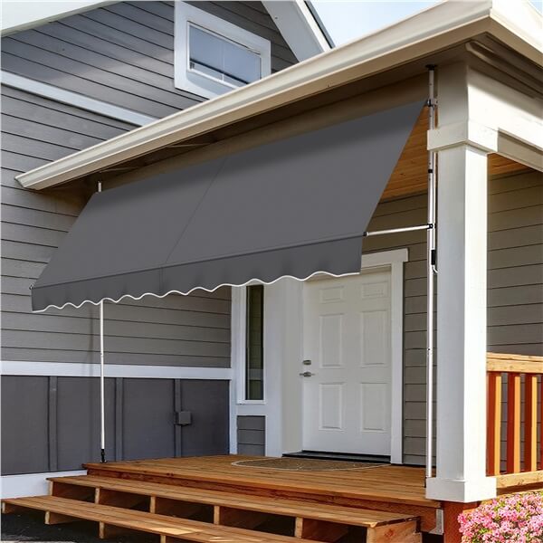 Yaheetech Manual Retractable Awning with Adjustable Angle & Height - Image 5