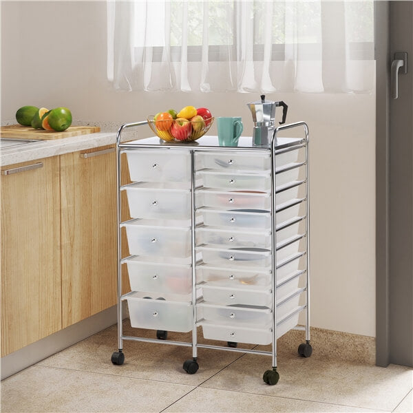 Yaheetech Utility Storage Cart with Wheels - Image 9
